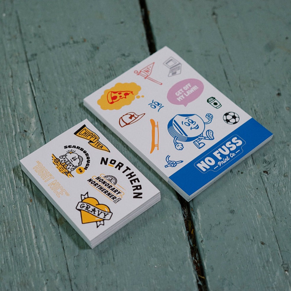 CUSTOM SHAPED STICKER SHEETS