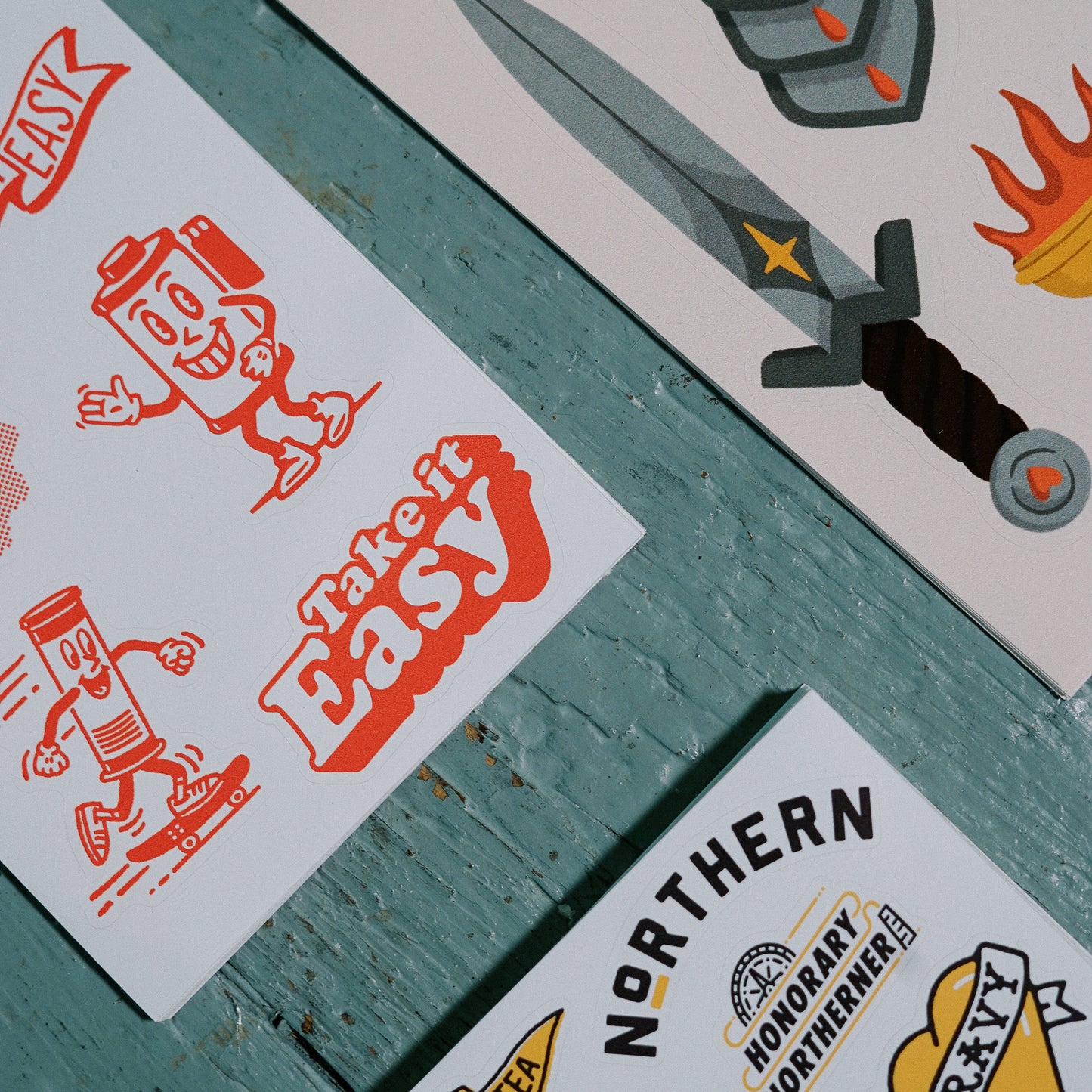 CUSTOM SHAPED STICKER SHEETS