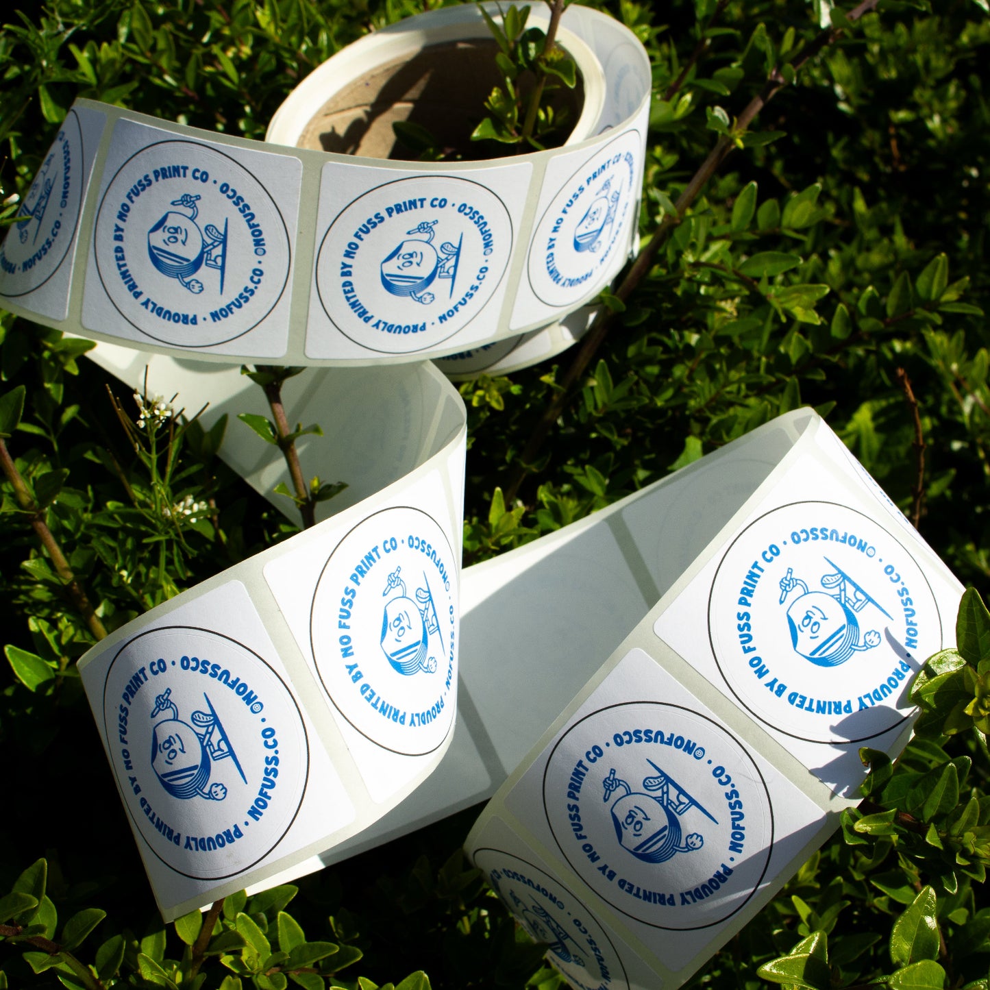 PAPER LABELS ON A ROLL