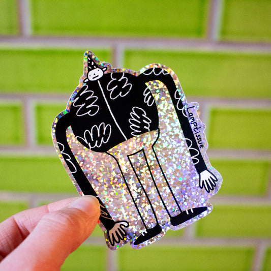 CUSTOM SHAPED GLITTER STICKERS