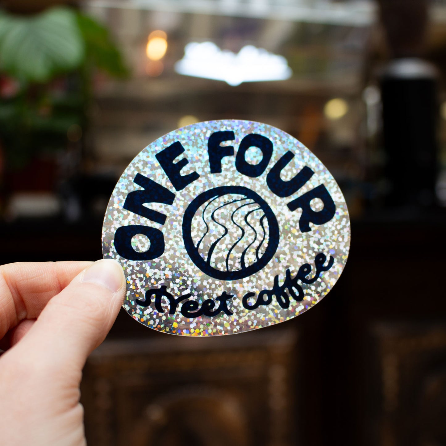 CUSTOM SHAPED GLITTER STICKERS