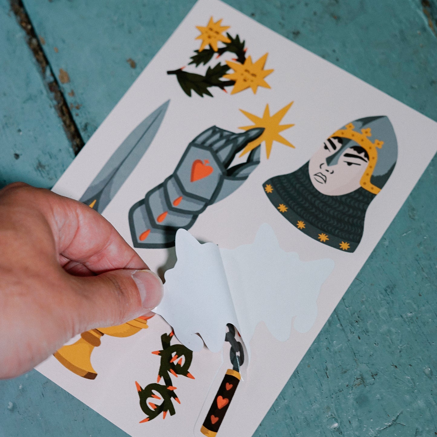 Custom shaped Sticker Sheets