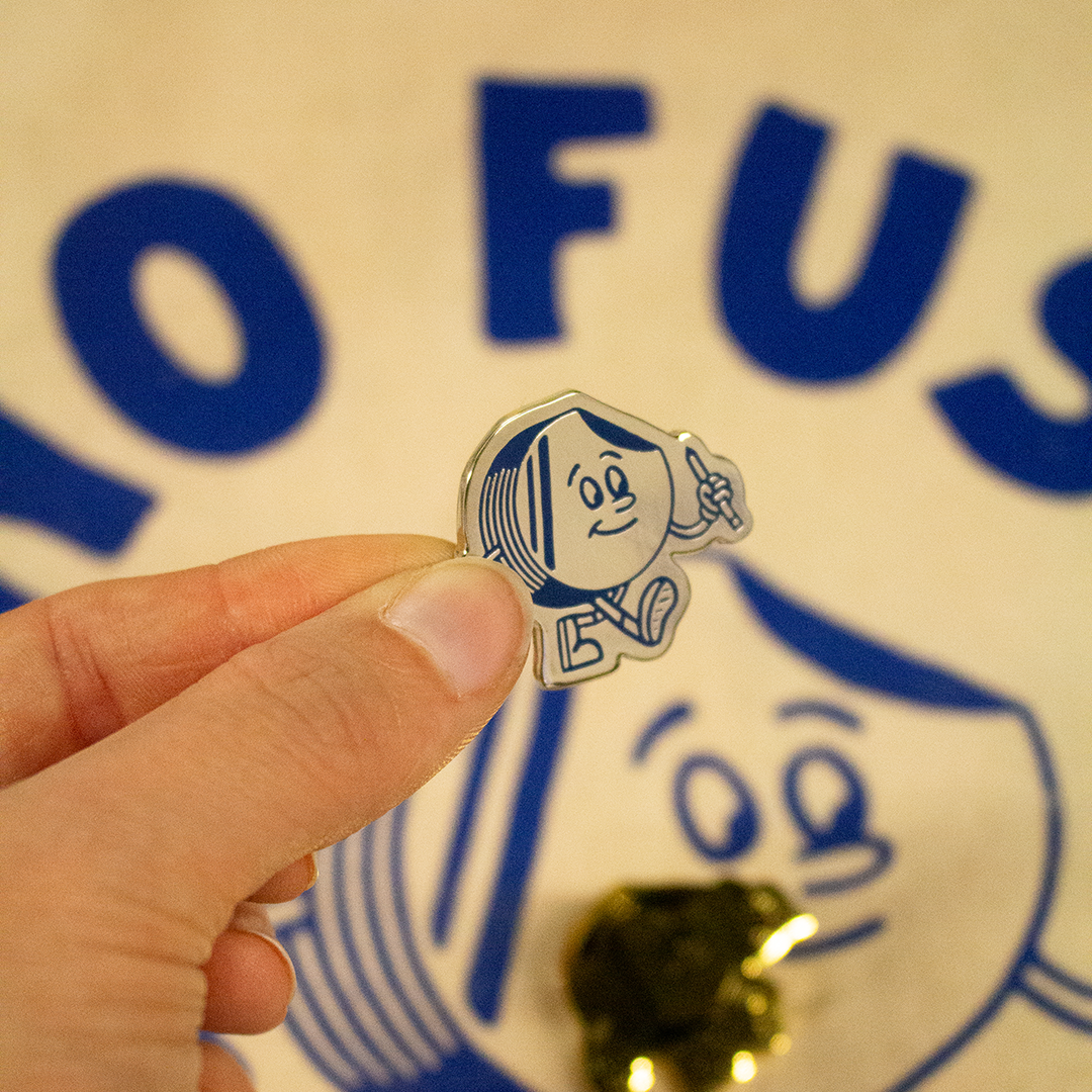 No Fuss Enamel Pin